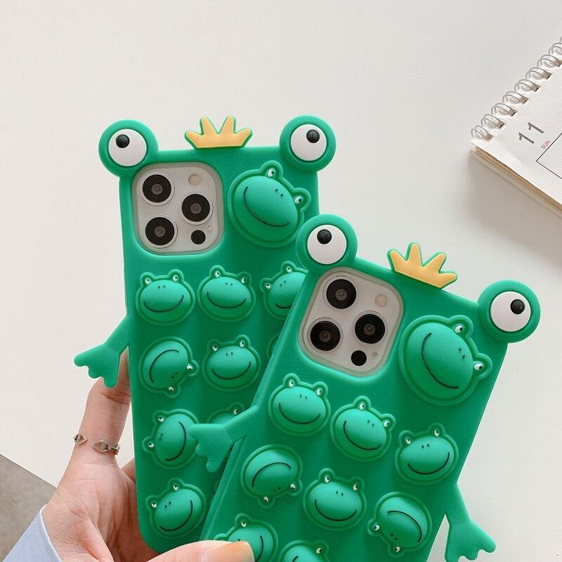 omgkawaiii 📱 Phone cases King Frog Pop it case for iPhone