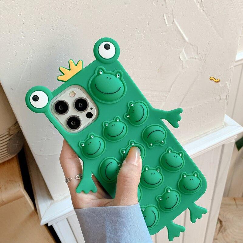 omgkawaiii 📱 Phone cases King Frog Pop it case for iPhone