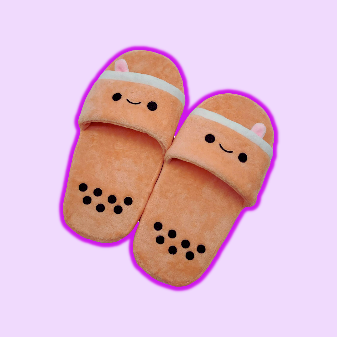 omgkawaiii 🩴 Slippers One Size Cute Bubble Tea Slippers